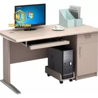 Bàn làm việc hộc liền gỗ công nghiệp mặt bàn phủ Laminate  NT120C3HL - NT140C3HL